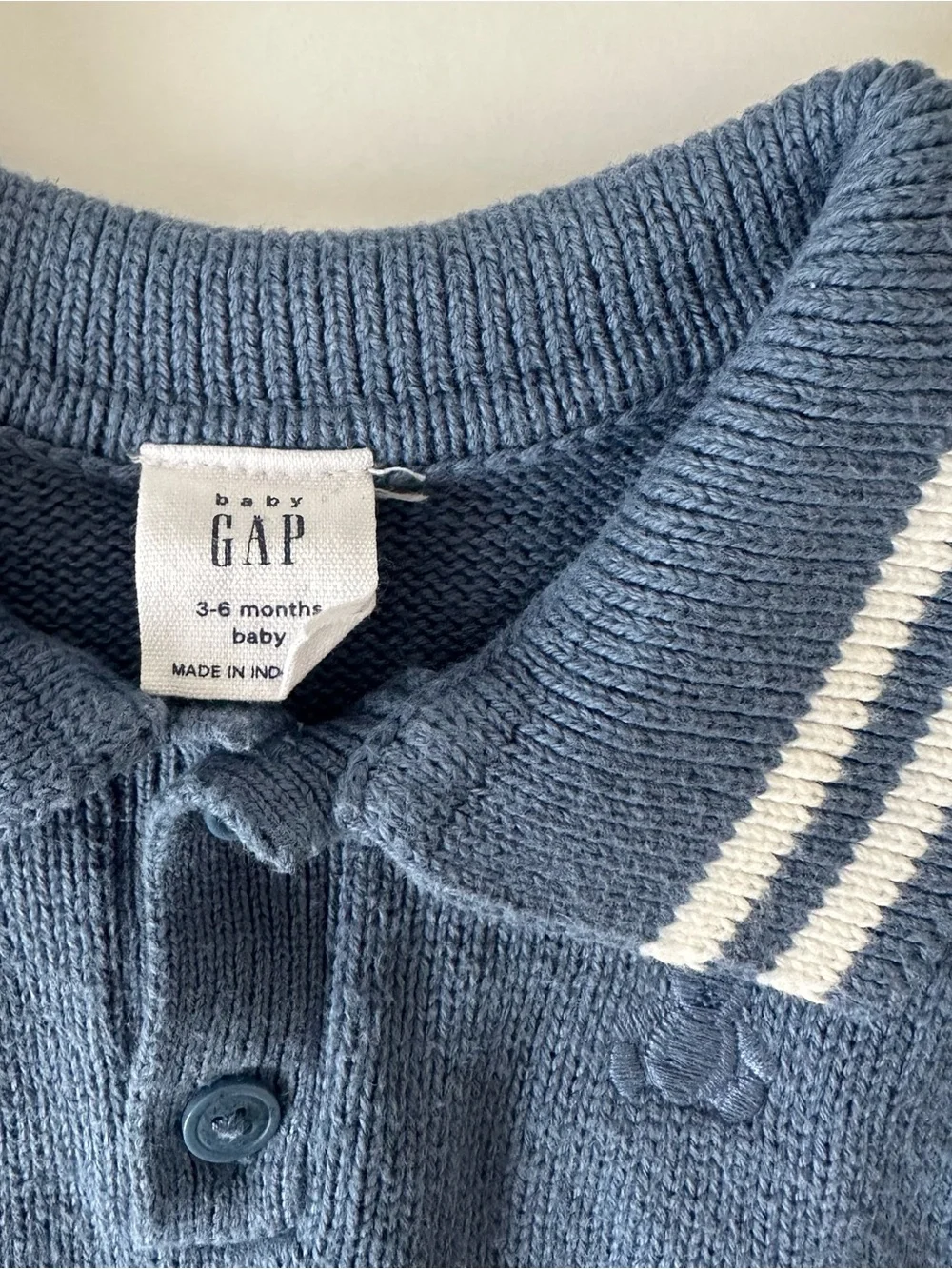 Baby Gap Polo Sweater Shorty One Piece Romper